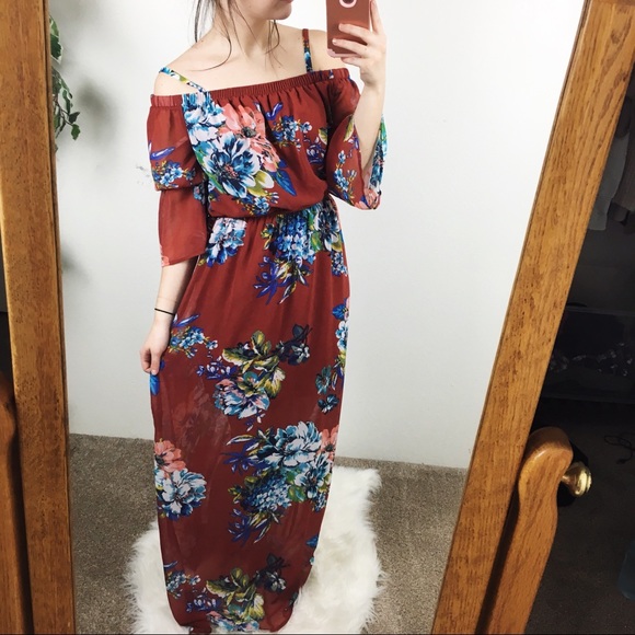 As U Wish Maxi Off The Shoulder Spring 